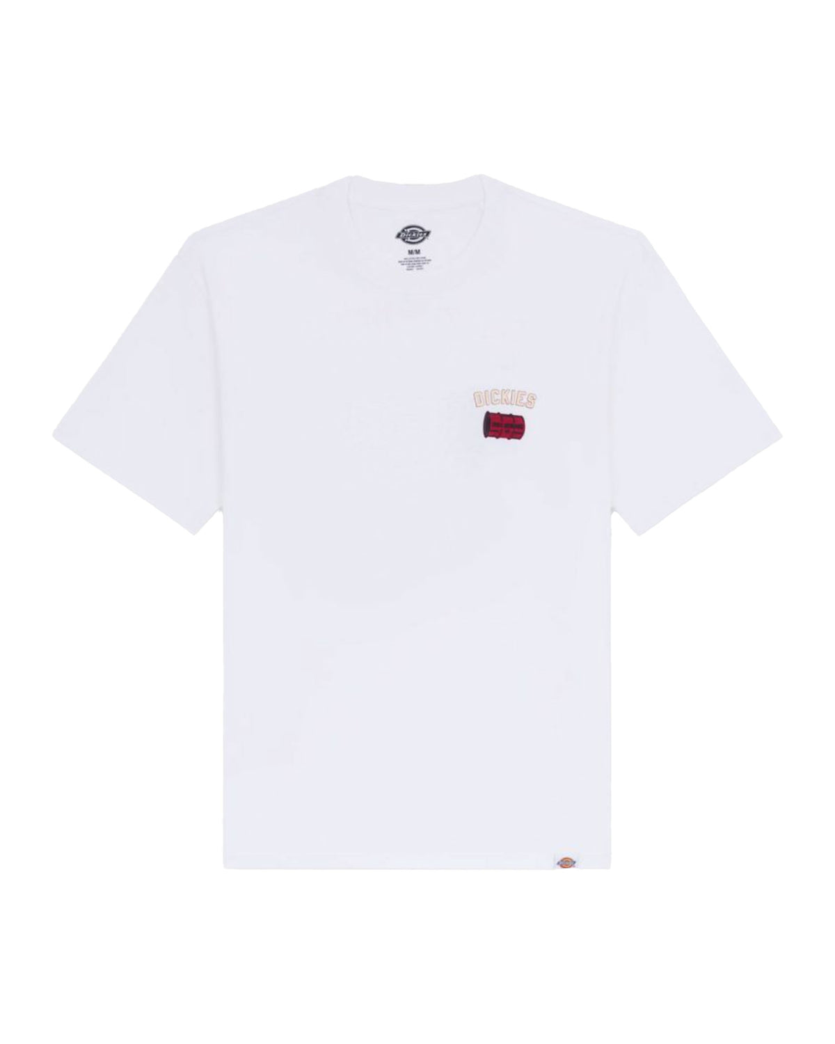 T-Shirt Uomo Dickies Service Crew Ss Tee Bianco