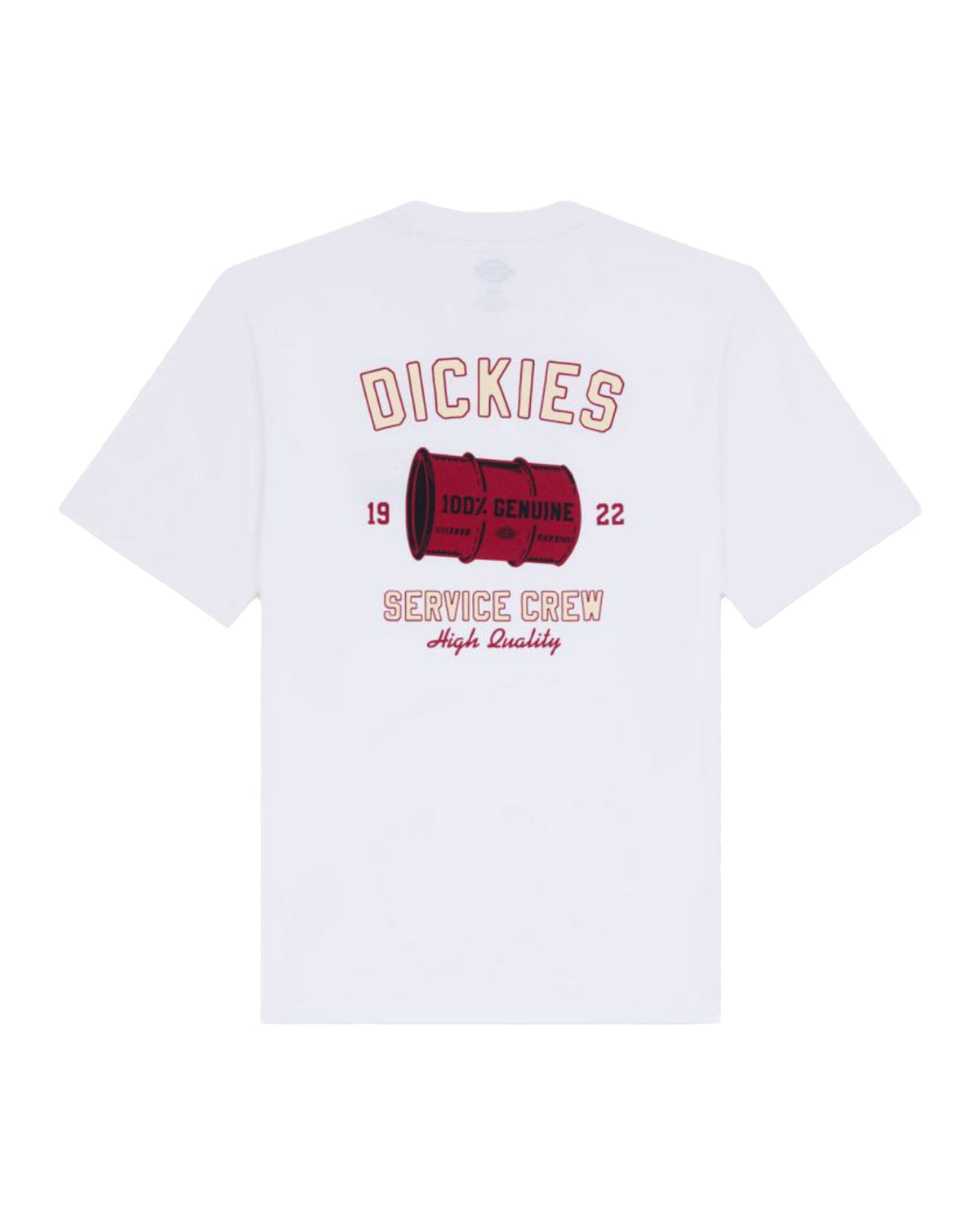 T-Shirt Uomo Dickies Service Crew Ss Tee Bianco