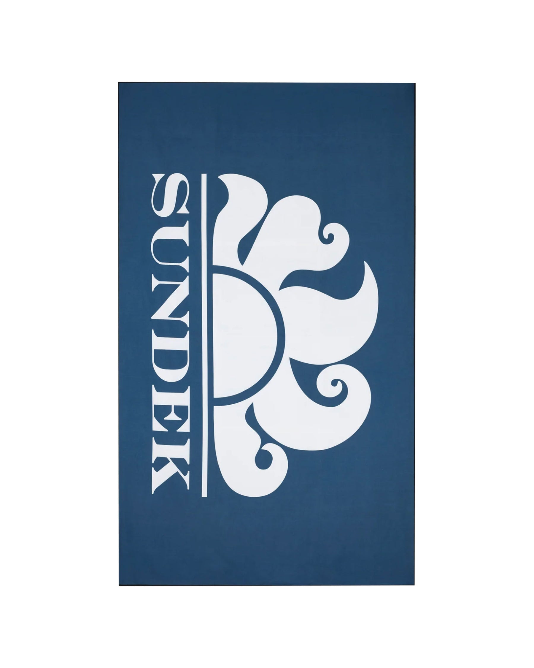 Beach Towel Sundek Big Logo Microfiber Blue