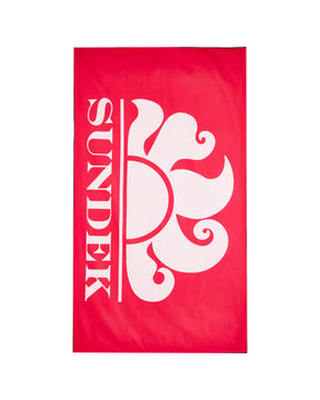 Telo Mare Sundek Big Logo Microfibra Fuxia