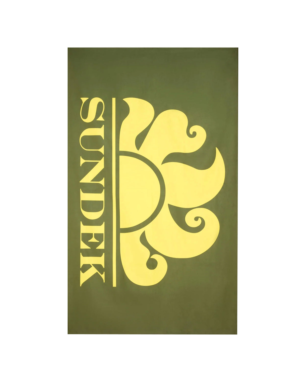 Telo Mare Sundek Big Logo Microfibra Verde
