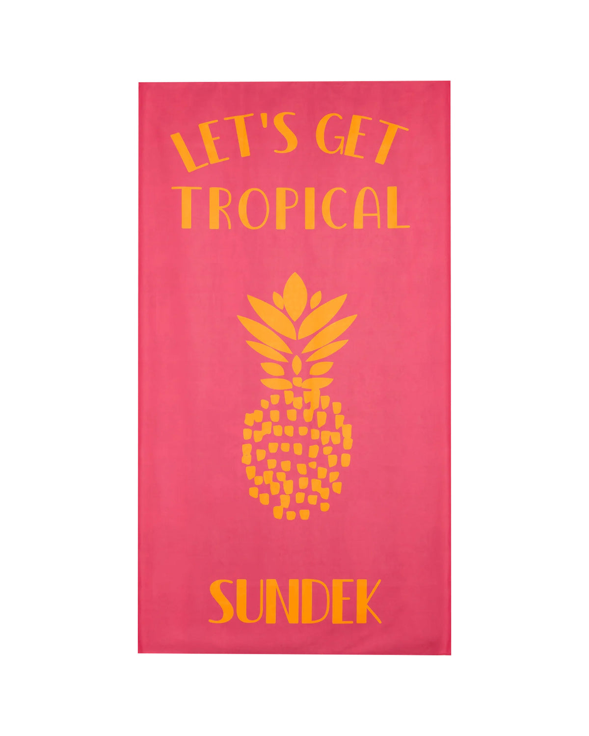 Beach Towel Sundek Tropic Salad Microfiber Fuxia