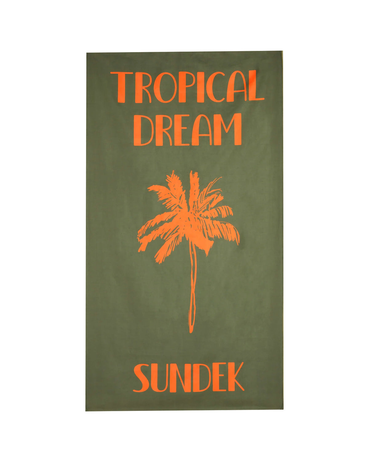 Beach Towel Sundek Tropical Dream Microfiber Green