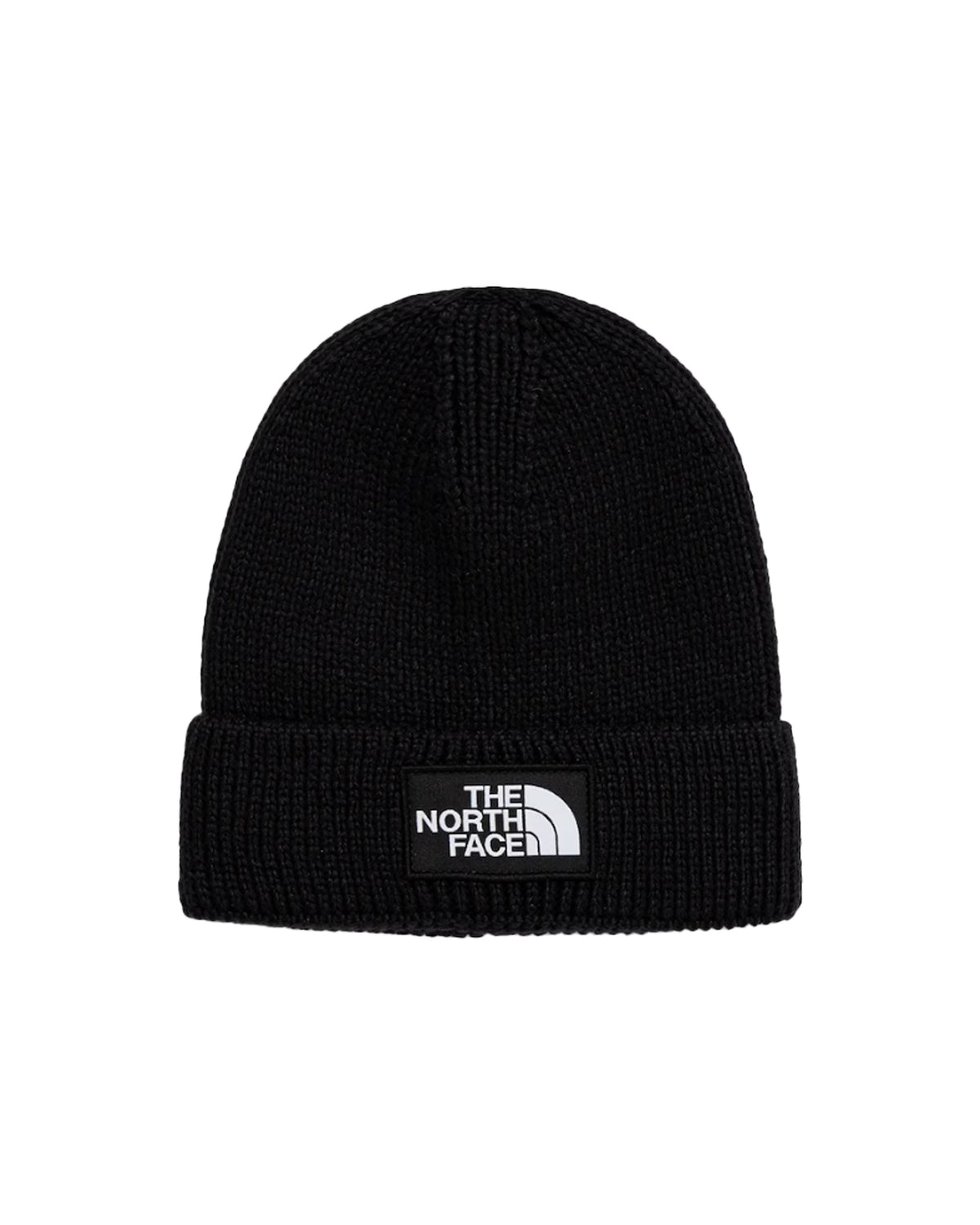 The North Face Logo Box Cuffed Beanie Nero