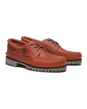 Timberland Authentic Boat Shoe Medium Orange Full Grain
