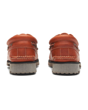 Timberland Authentic Boat Shoe Medium Orange Full Grain