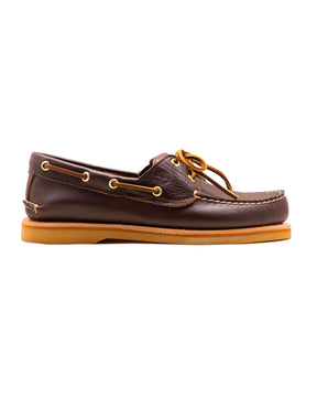 Timberland Crafted Boat Shoe Marrone Scuro Full Grain