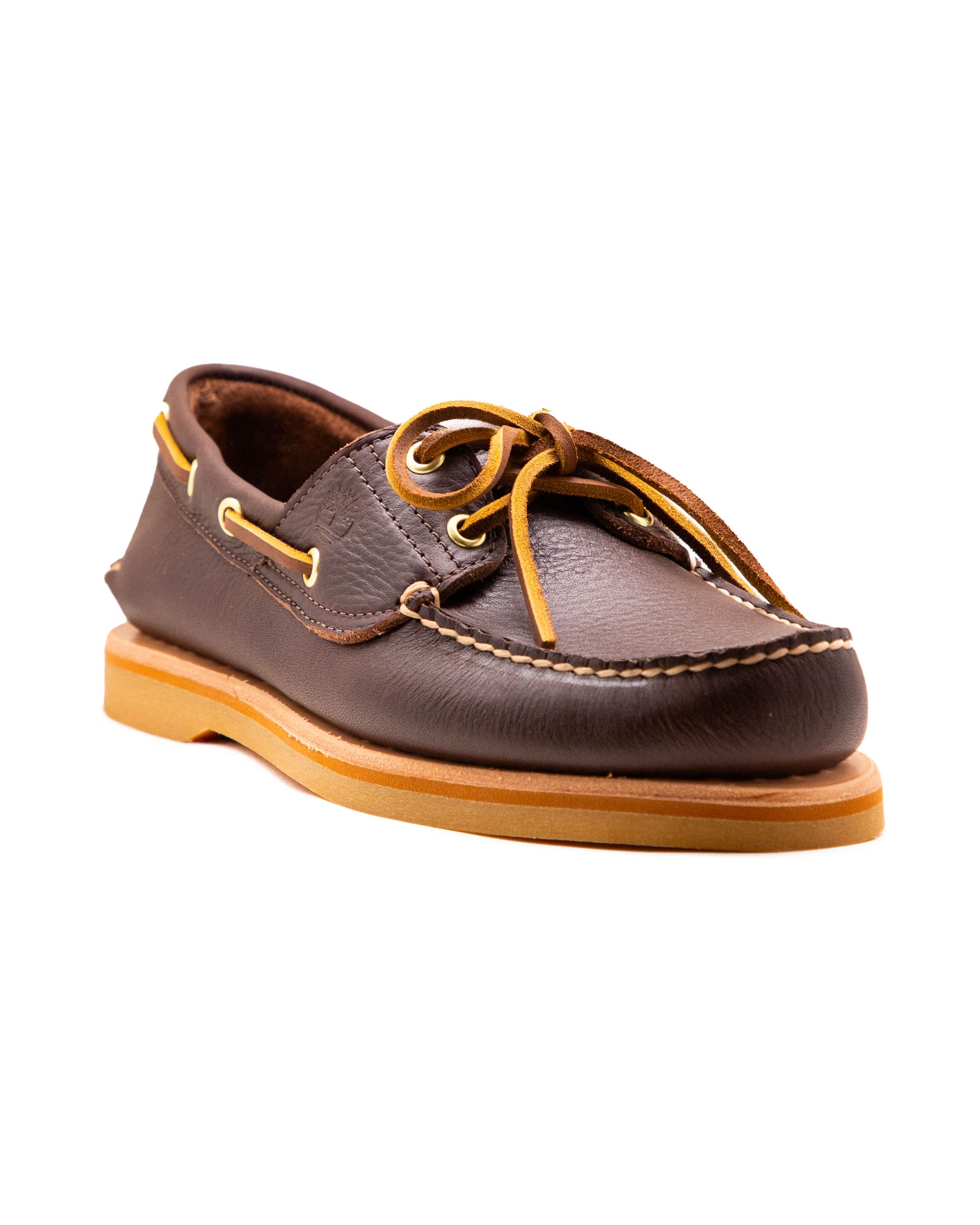 Timberland Crafted Boat Shoe Marrone Scuro Full Grain