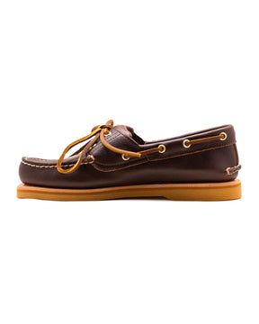Timberland Crafted Boat Shoe Marrone Scuro Full Grain