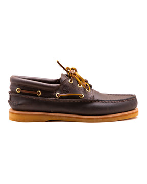 Timberland Crafted Boat Shoe Marrone Scuro Full Grain
