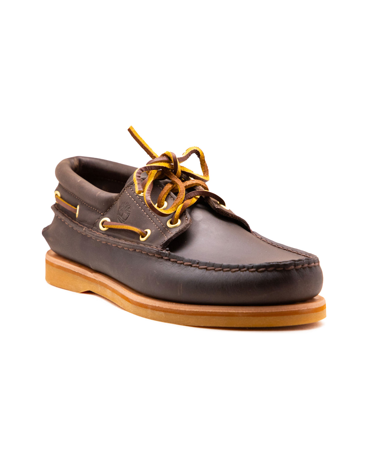 Timberland Crafted Boat Shoe Marrone Scuro Full Grain