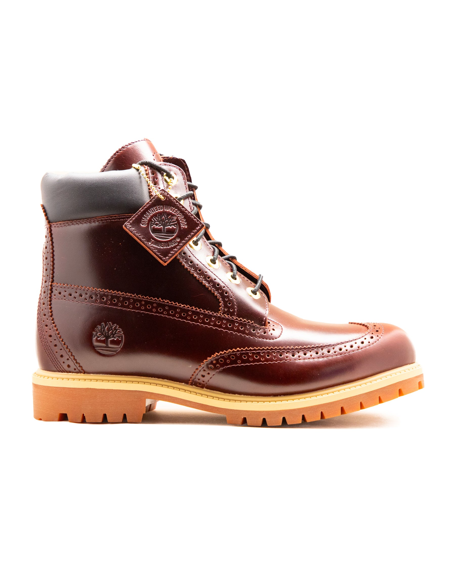 Timberland Premium 6 Inch Lace Up Waterproof Boot Burgundy Full Grain