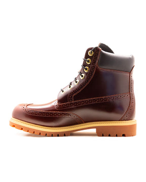 Timberland Premium 6 Inch Lace Up Waterproof Boot Burgundy Full Grain