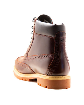 Timberland Premium 6 Inch Lace Up Waterproof Boot Burgundy Full Grain