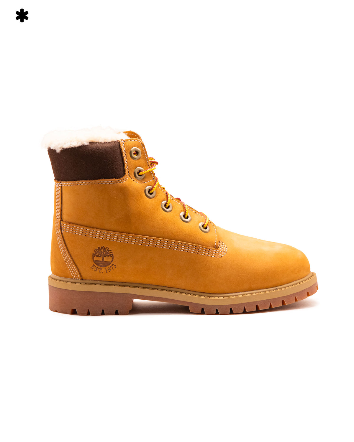 Timberland Premium 6 Inch Lace Up Waterproof Boot Wheat Con Pelliccia Interna
