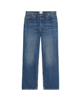 Timberland Sandown Back Embroidered Tree Logo Denim Pant Mid Indigo