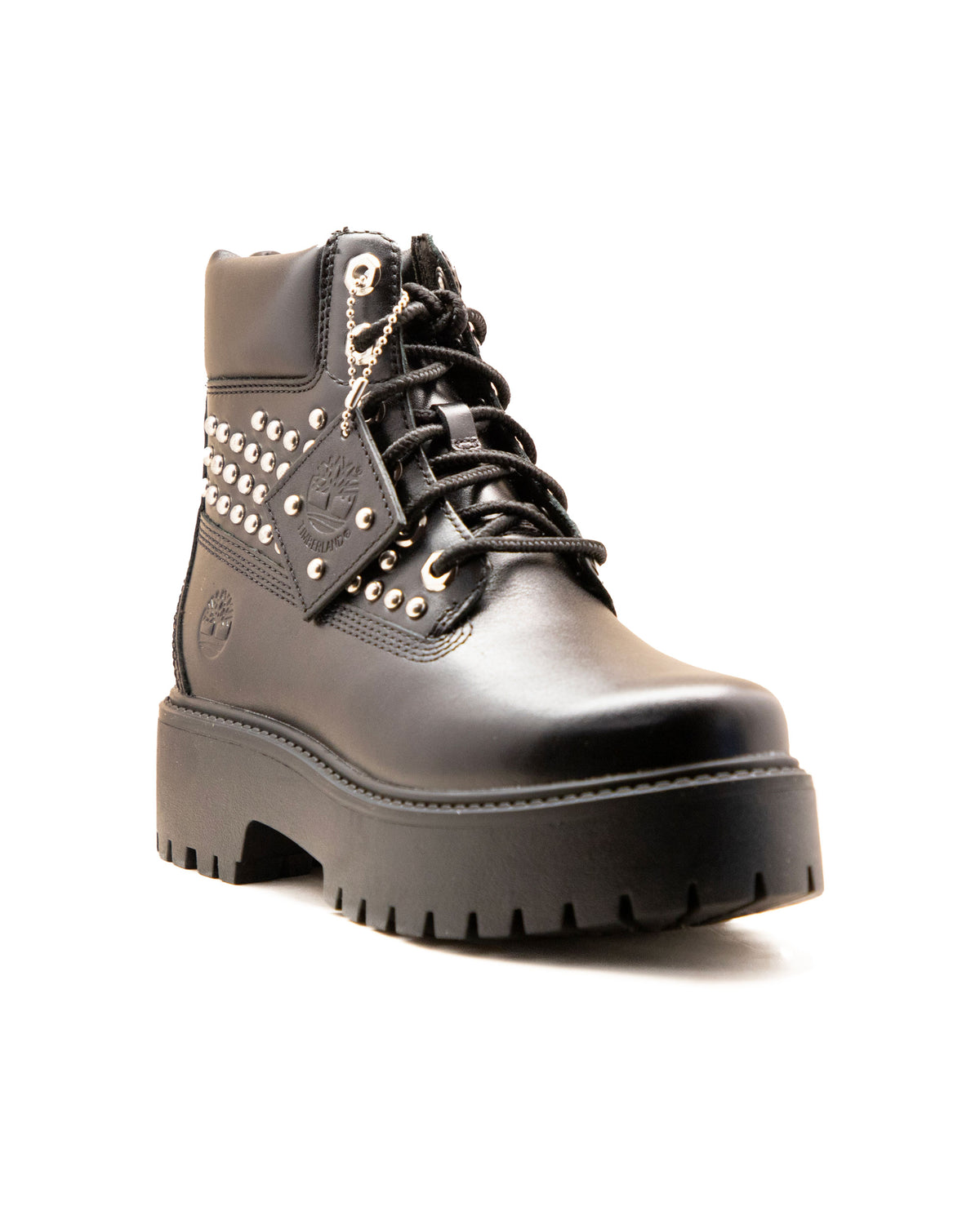 Timberland Stone Street 6 In Lace Up Boot-Stud Black Full Grain
