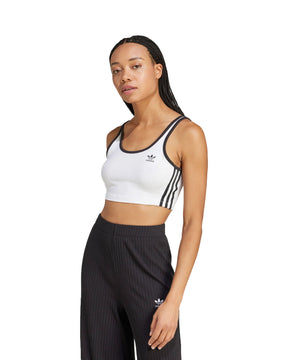 Top Donna Adidas 3S Bra Top White-Black