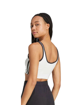 Top Donna Adidas 3S Bra Top White-Black