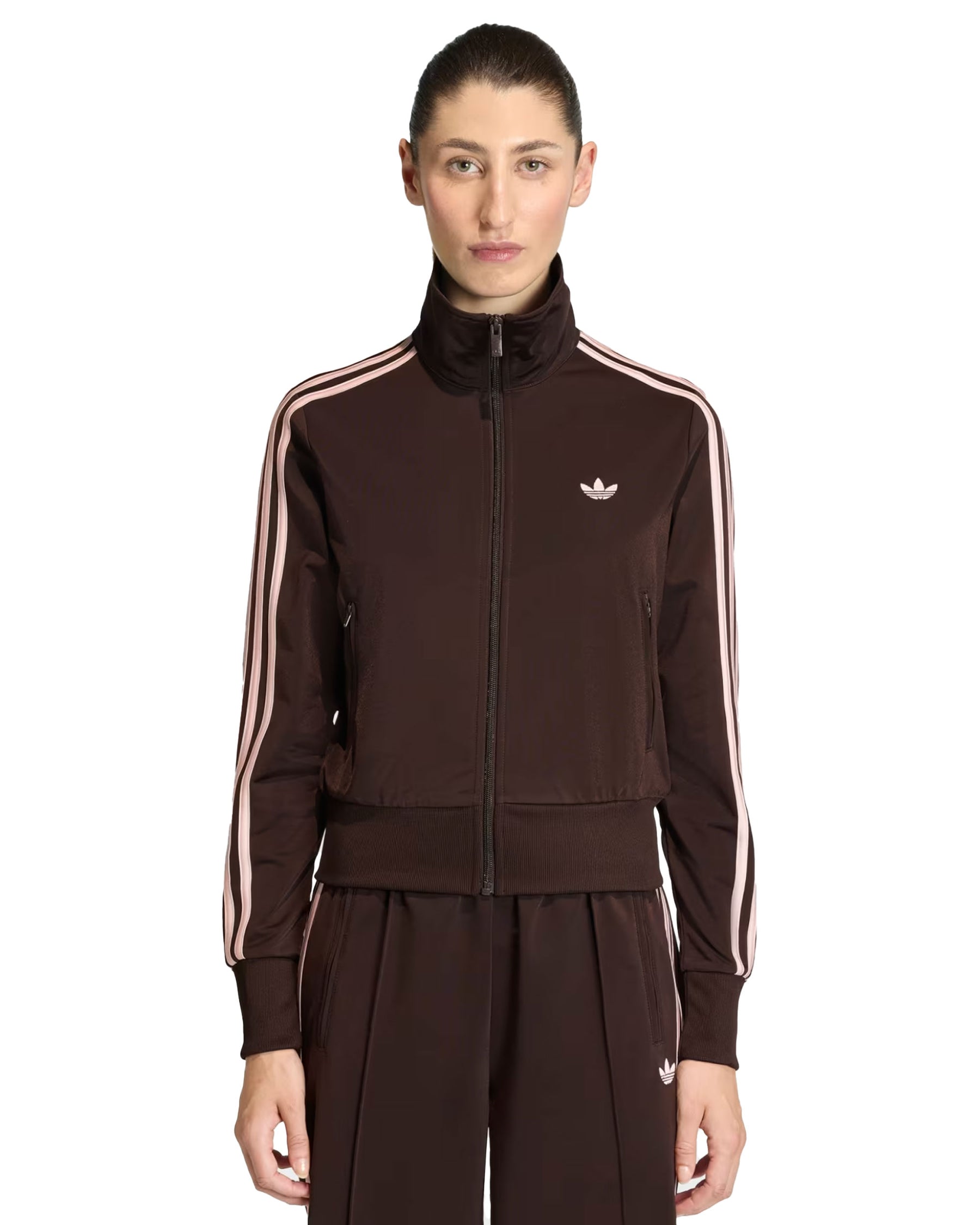 Tuta Donna Adidas Tuta Firebird Marrone Rosa