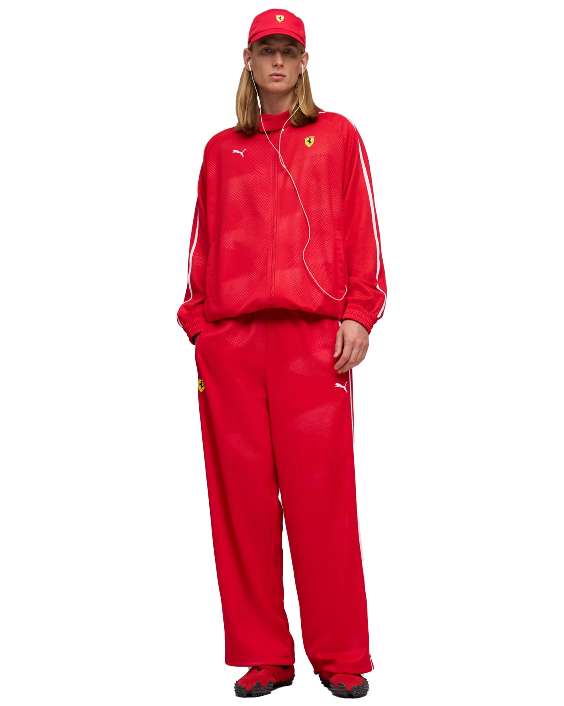 Ferrari T7 Oversized Men's Tracksuit Red