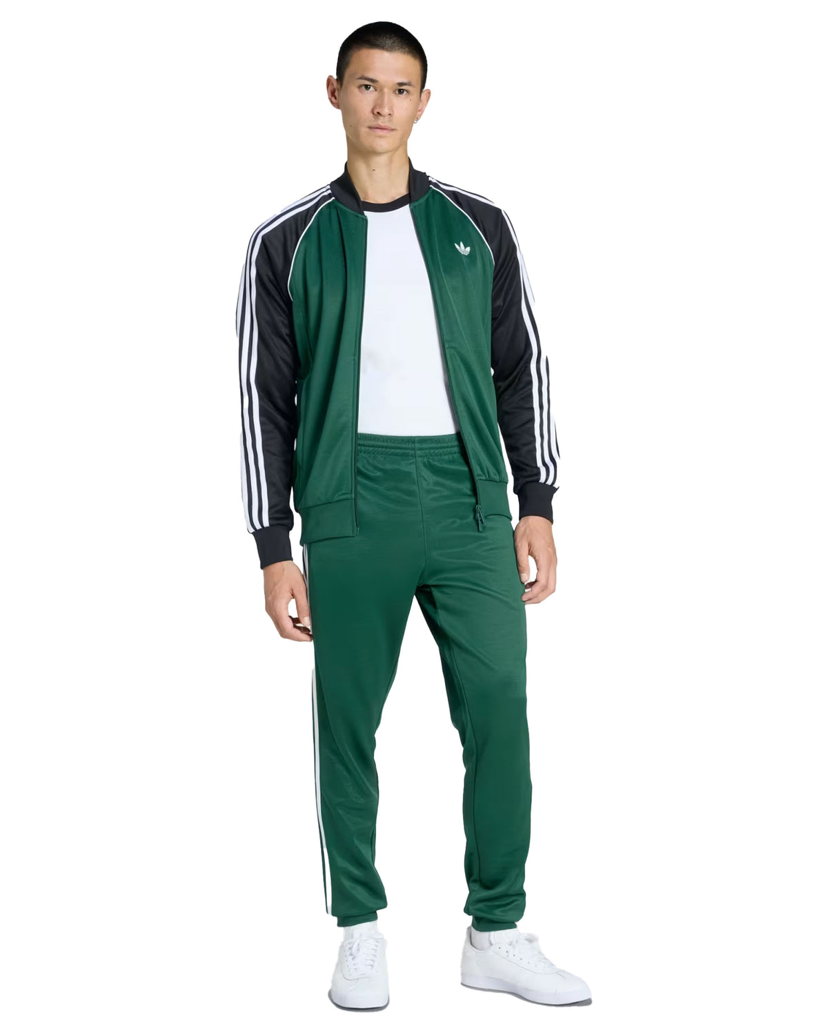 Tuta Uomo Adidas Superstar Verde Nero