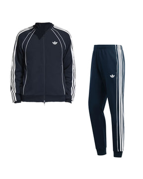 Tuta Uomo Adidas Tuta Superstar 2.0 Blu Bianco