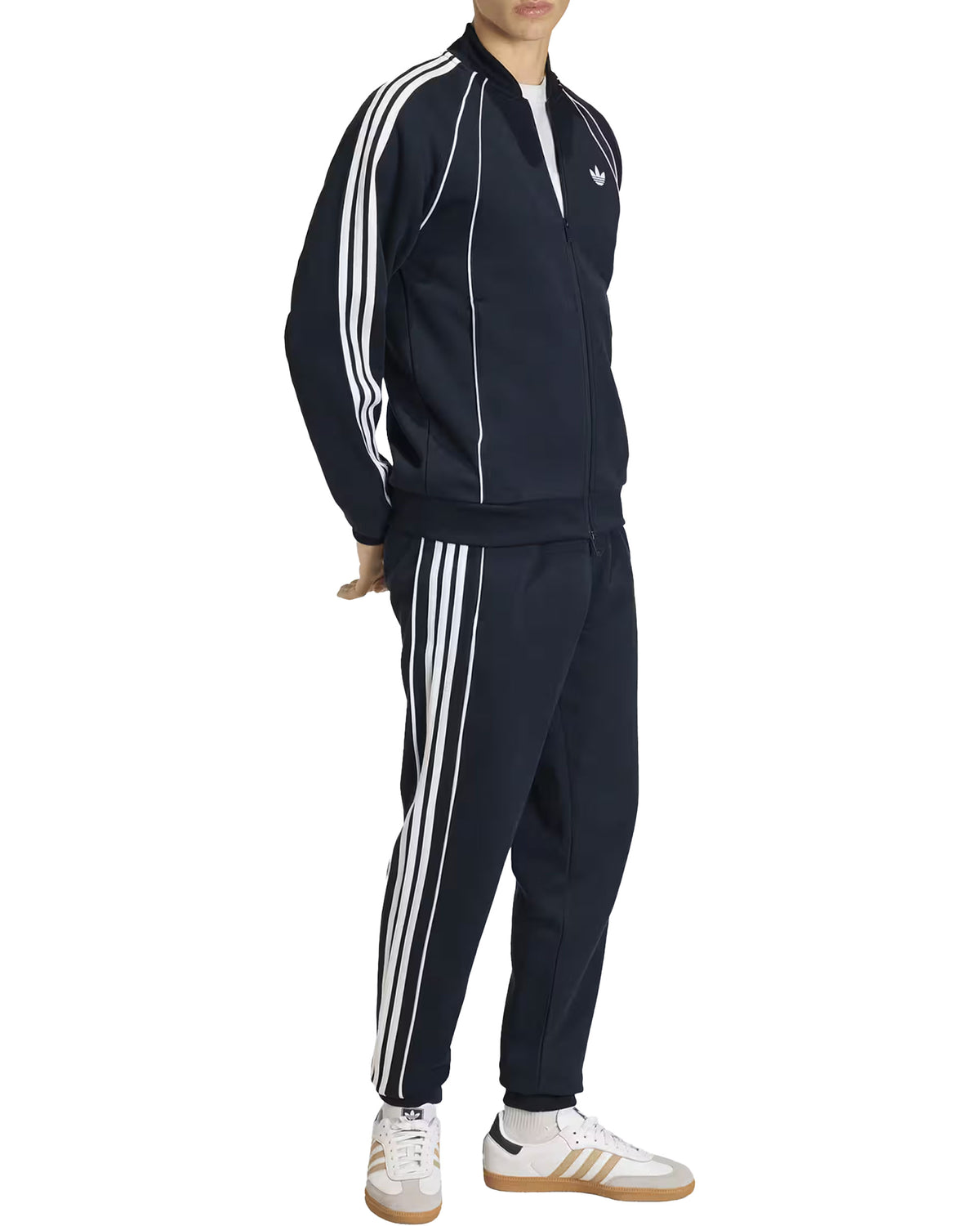 Tuta Uomo Adidas Tuta Superstar 2.0 Blu Bianco