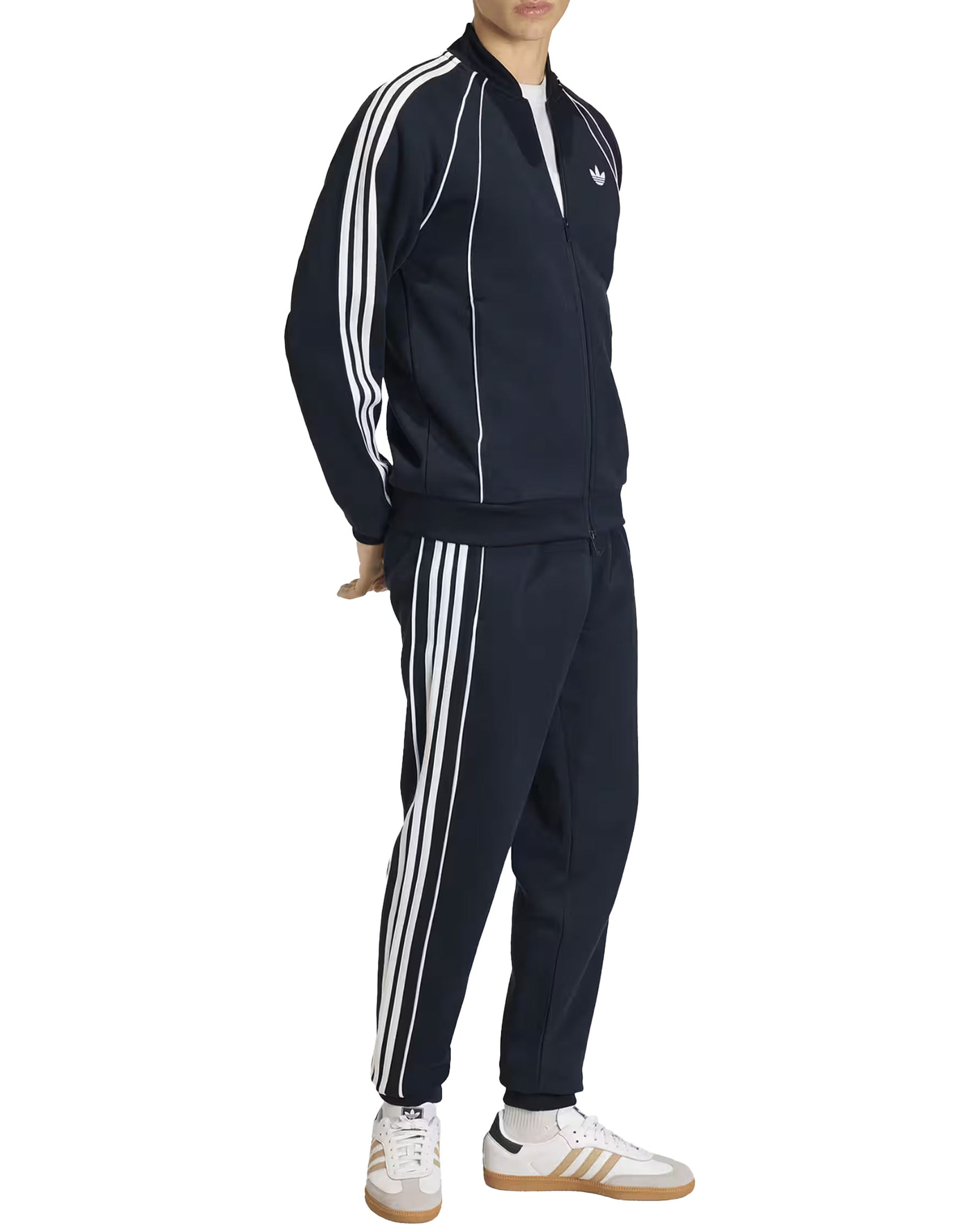 Tuta Uomo Adidas Tuta Superstar 2.0 Blu Bianco