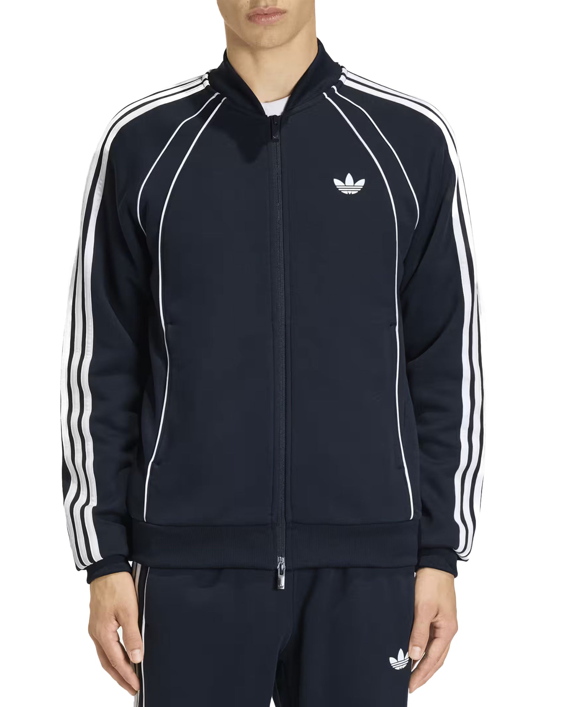 Tuta Uomo Adidas Tuta Superstar 2.0 Blu Bianco