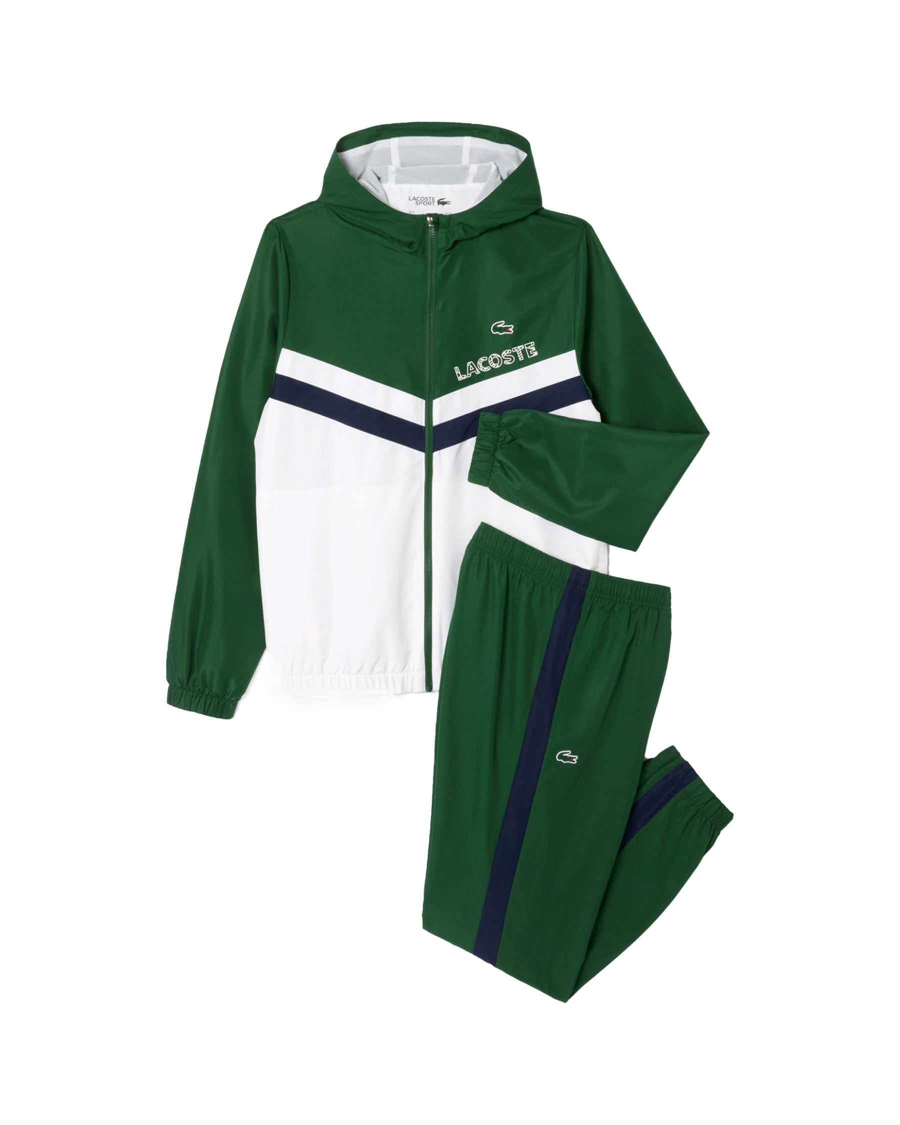 Lacoste cotton tracksuit deals