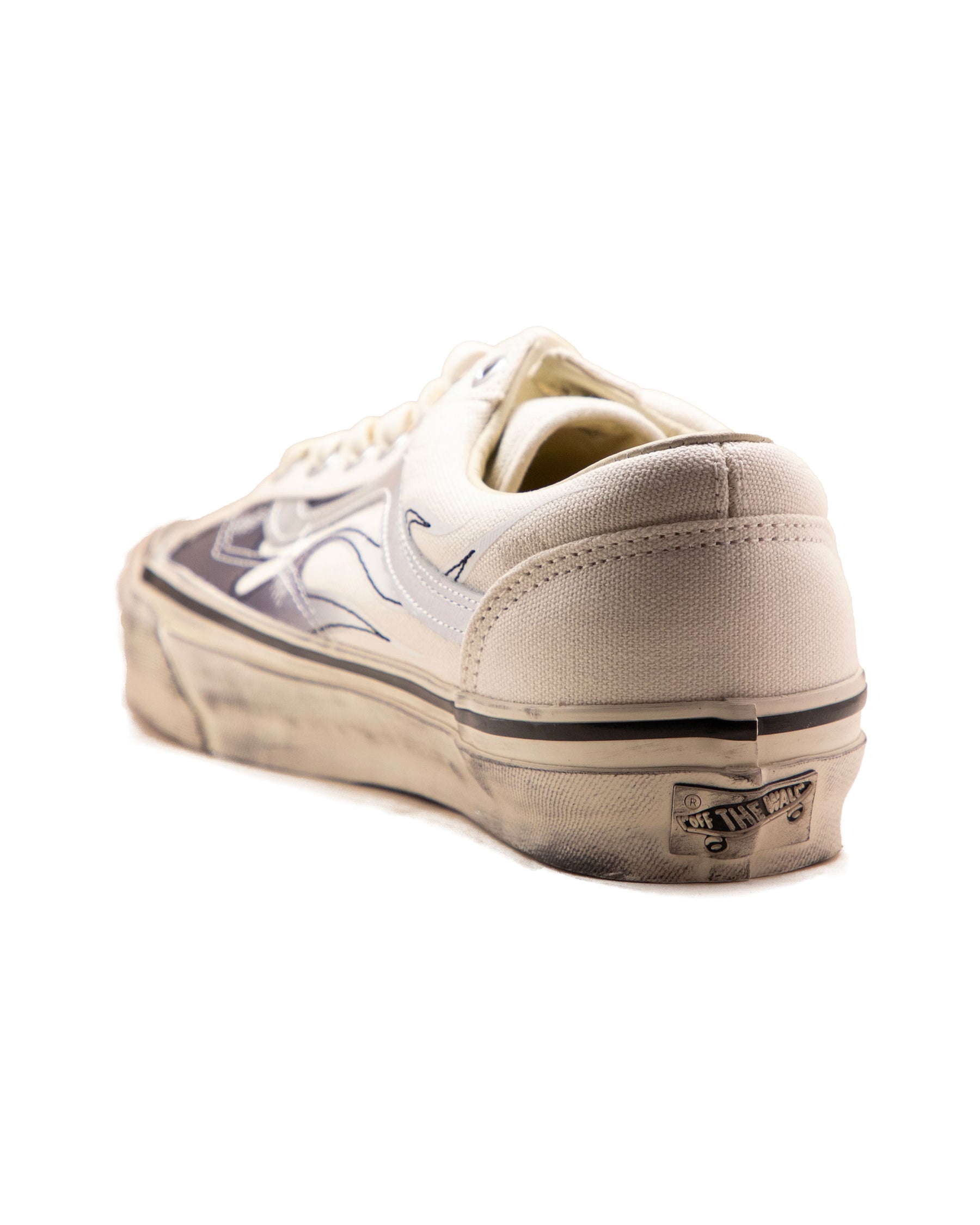 Vans Lx Old Skool 36 Archive Flame Marshmallow Bianco