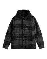 Vans Piedmont Hooded Plaid Shacket Black-Asphalt Heather
