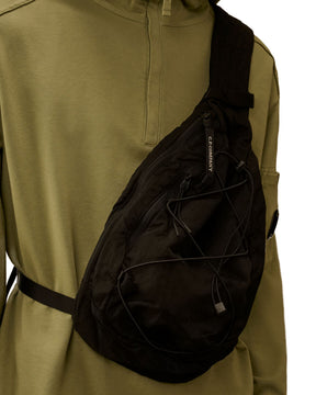 Nylon B Crossbody Backpack Black