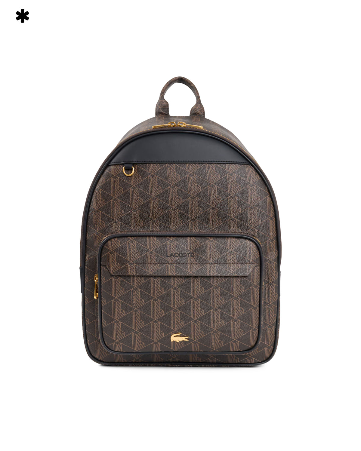 Lacoste The Blend Mono Slate Black Shitake Brown Backpack