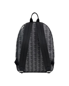 Lacoste The Blend Monogram Noir Gris Backpack Black