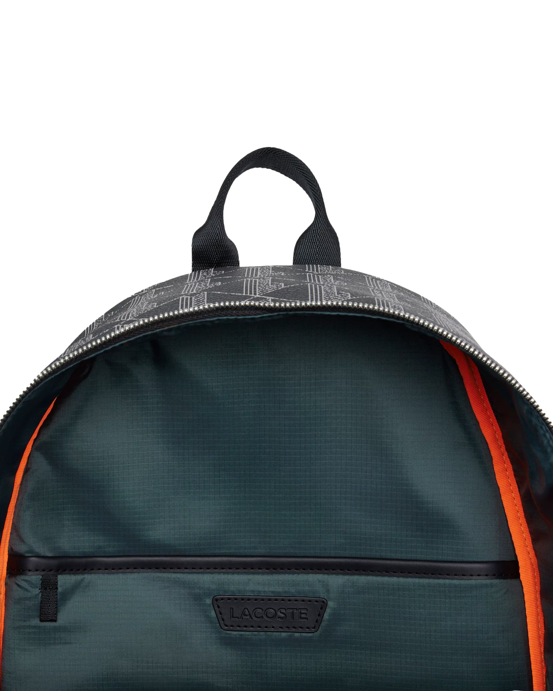 Lacoste The Blend Monogram Noir Gris Backpack Black