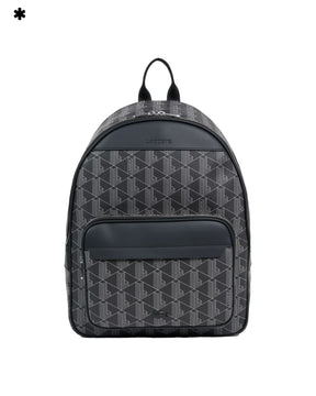 Lacoste The Blend Monogram Noir Gris Backpack Black