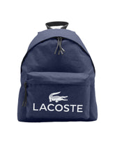Zaino Lacoste big logo blu