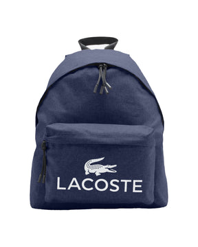 Zaino Lacoste big logo blu