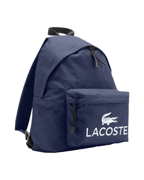 Zaino Lacoste big logo blu