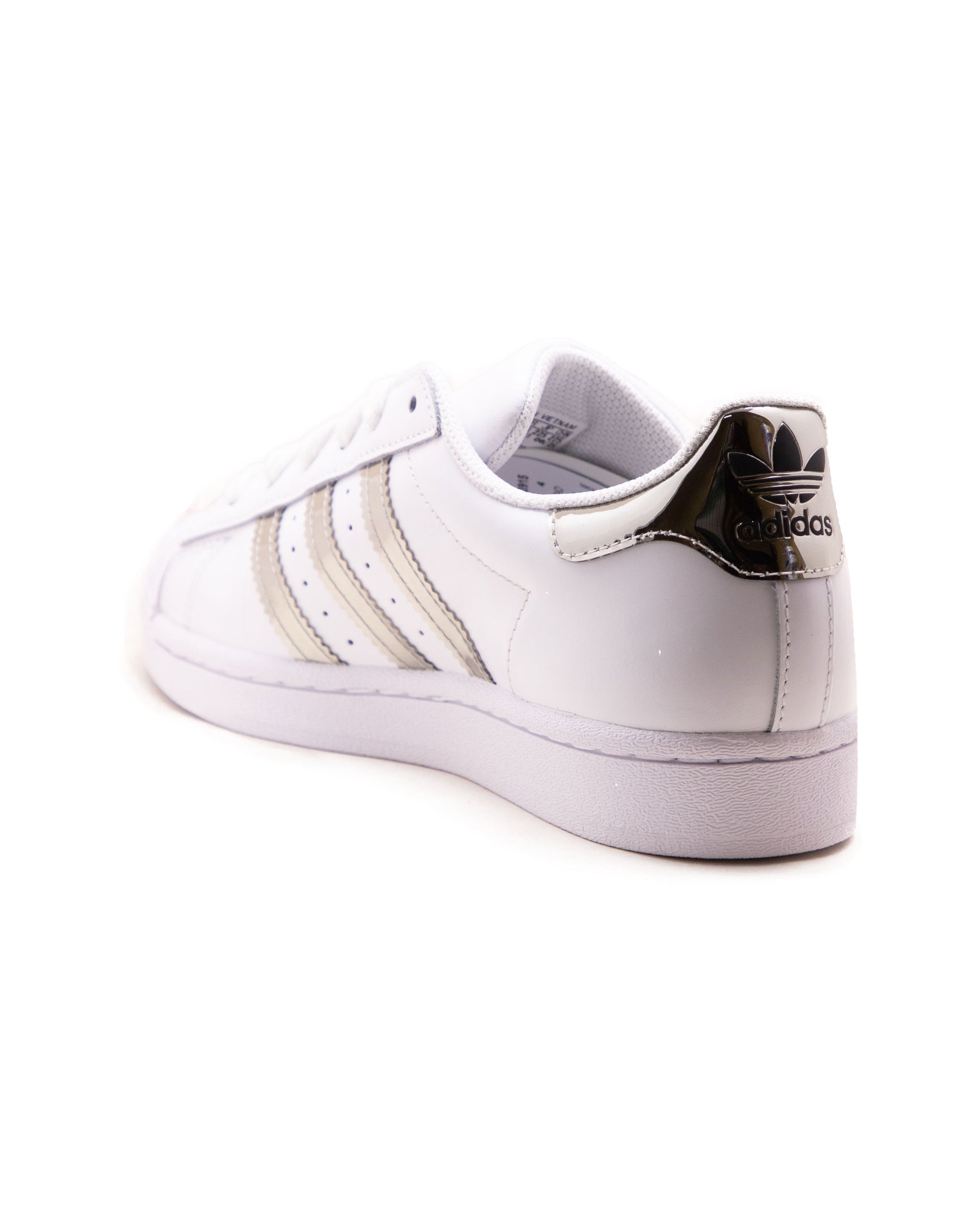 Superstar bianche argento Clearance