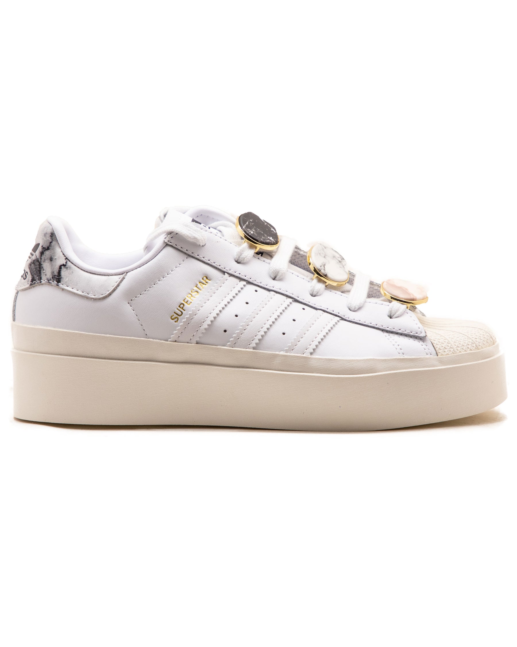 adidas Originals leather sneakers Superstar Bonega beige color