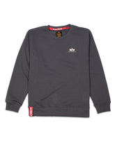 Felpa Uomo Basic Crew Neck Alpha Industries Grigio