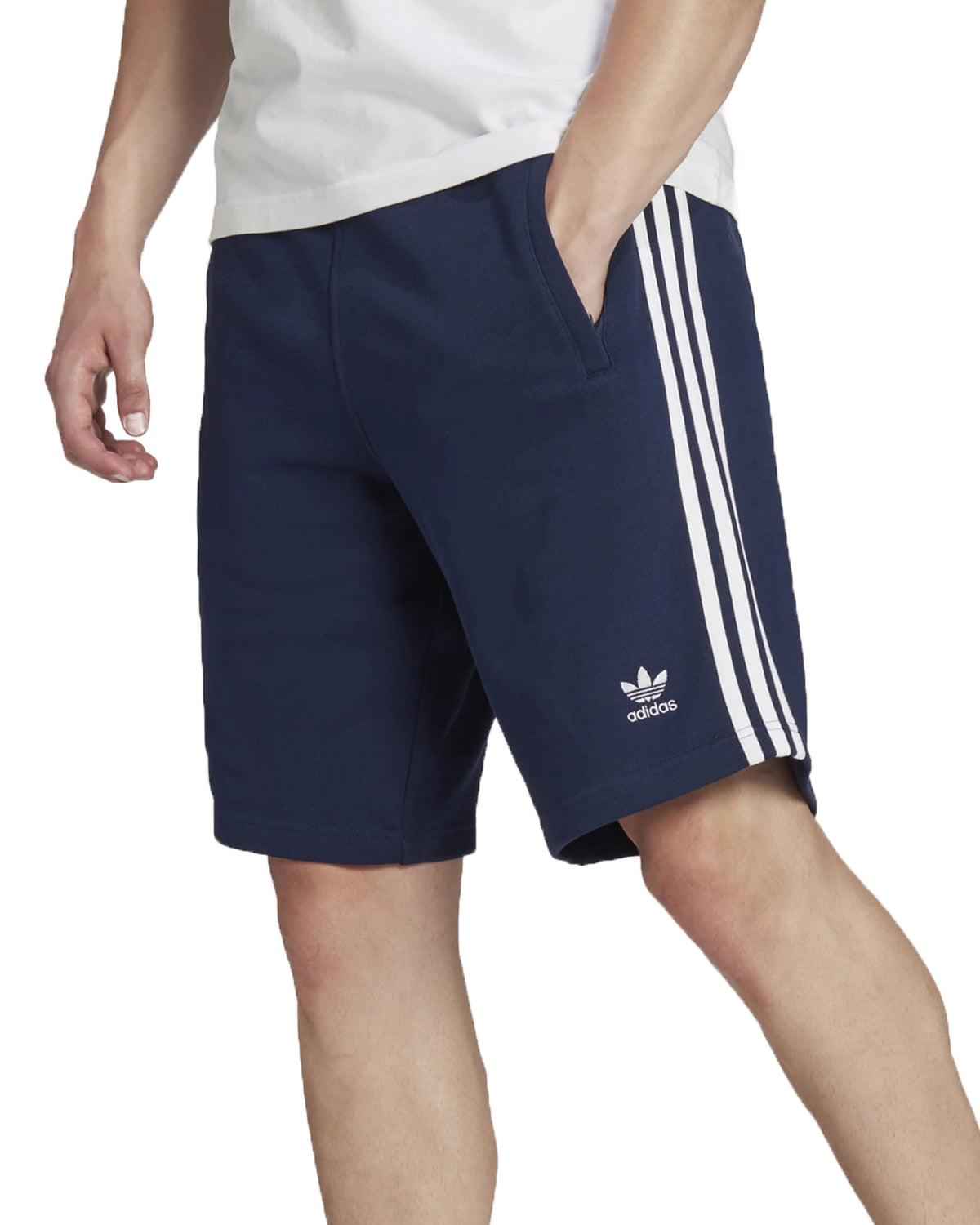 Man Shorts Adidas Originals 3 Stripe Short Blue
