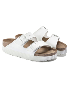 Birkenstock Arizona Grooved White Vegan Slim Fit