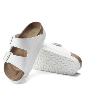 Birkenstock Arizona Grooved White Vegan Slim Fit