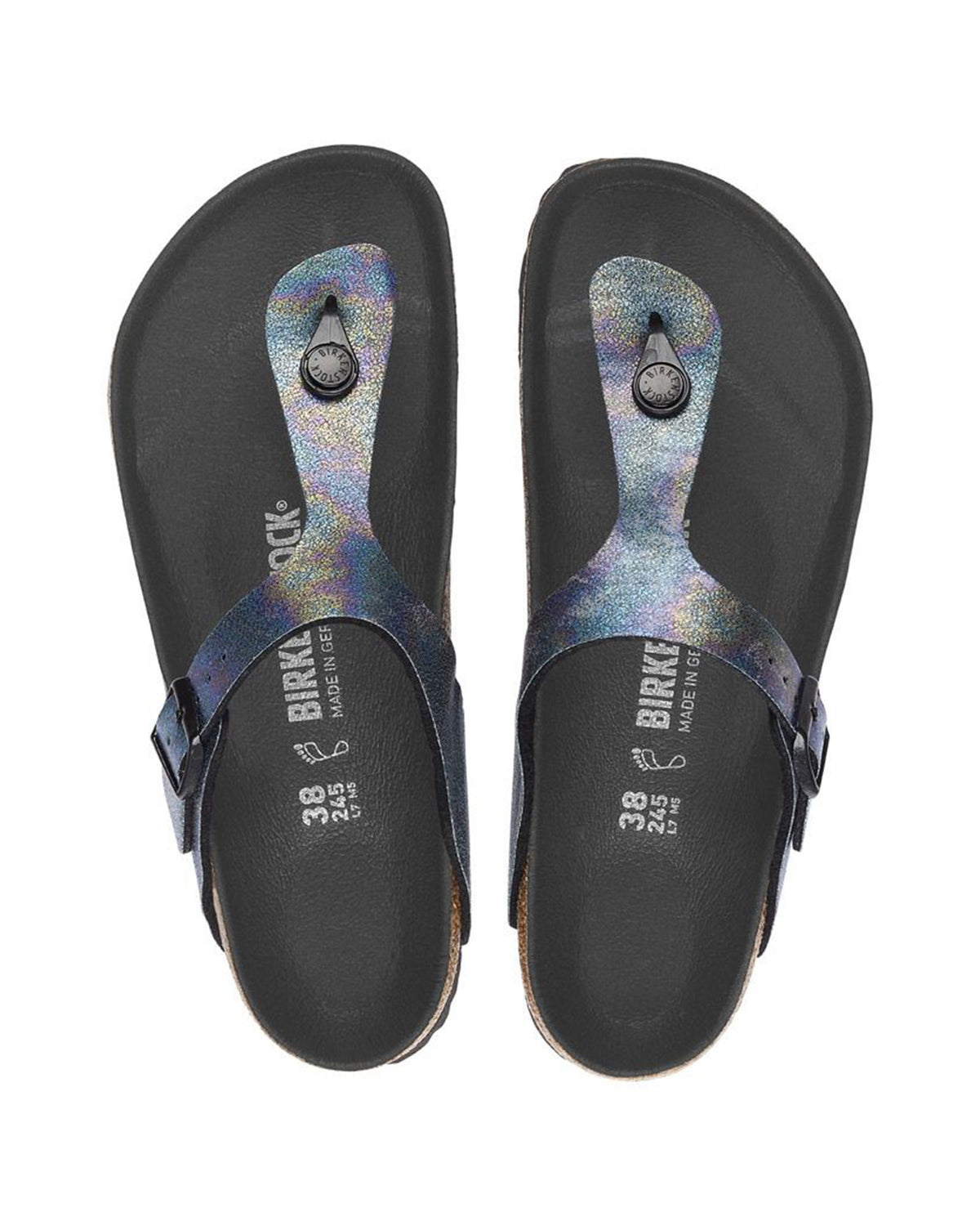 Birkenstock Gizeh BS Iridescent Black Calzata Normale