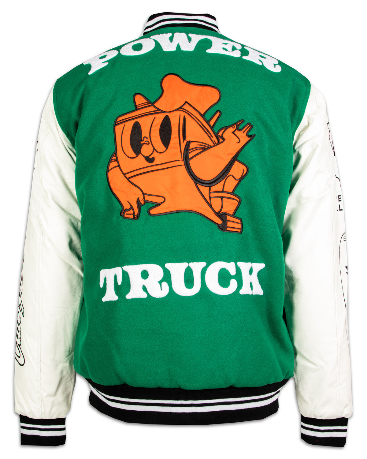 Bomber Caterpillar Cat Iconic Varsity Jacket Green