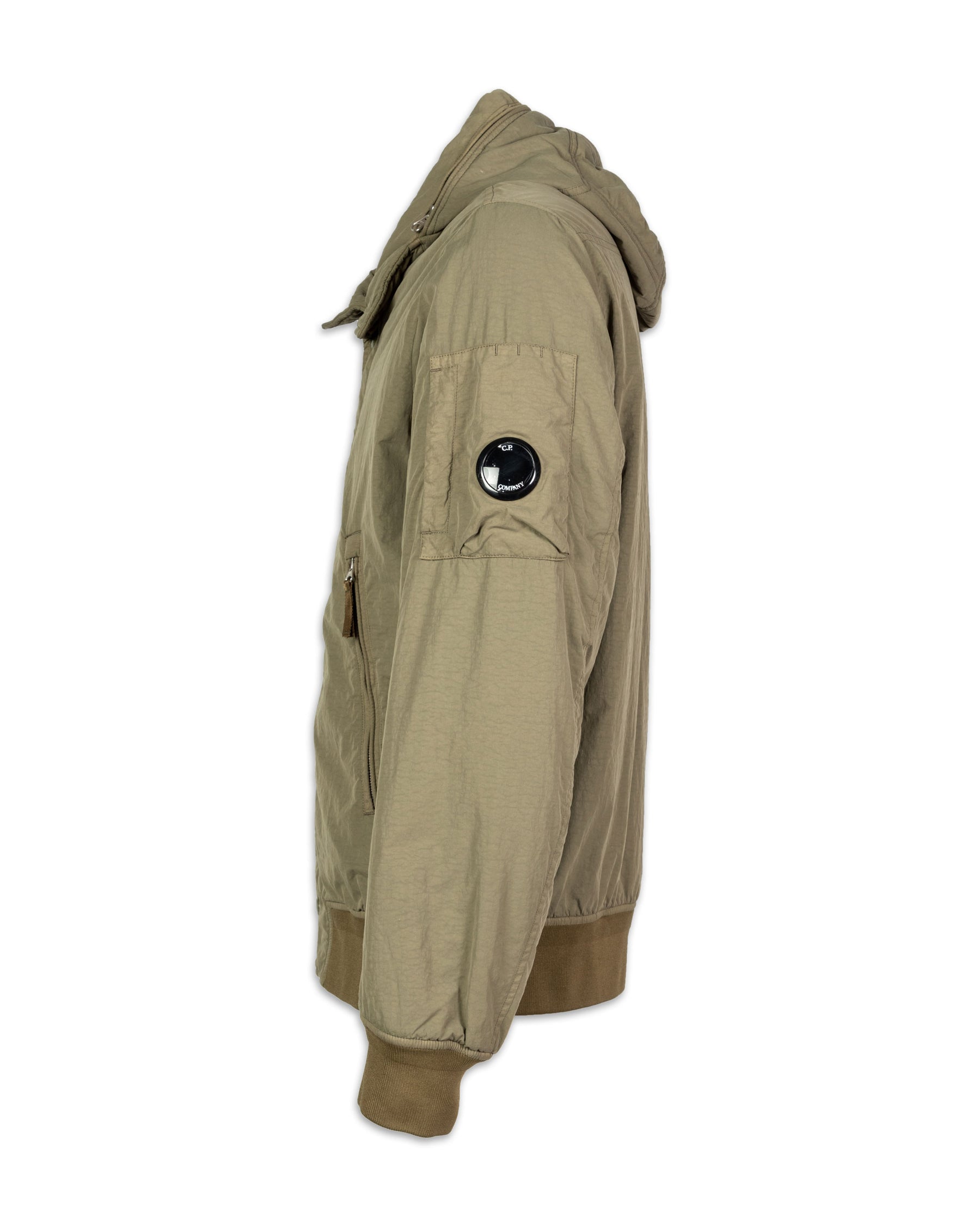 Bomber CP Company Flatt Nylon Short Jacket Verde Militare